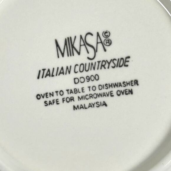 Mikasa Italian Countryside DD900 Rimmed Soup Bowls-Excellent-Set of 4 - Picture 5 of 5